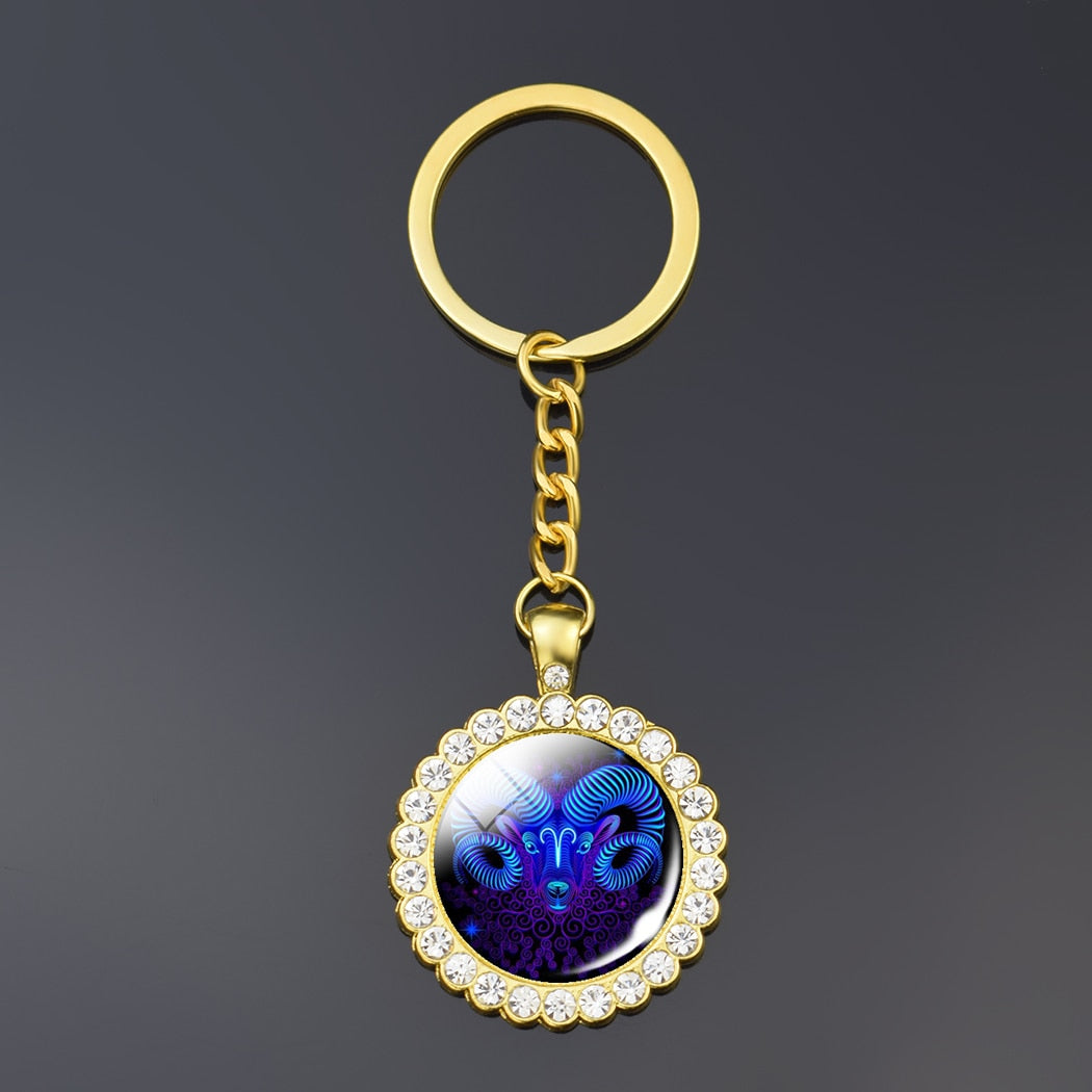 Zodiac Sign Keychain
