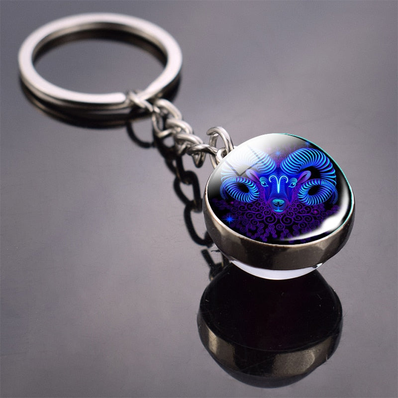 Zodiac Sign Keychain