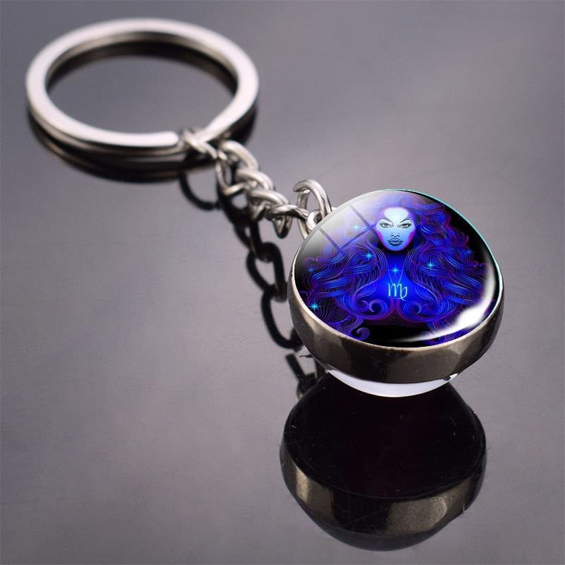 Zodiac Sign Keychain