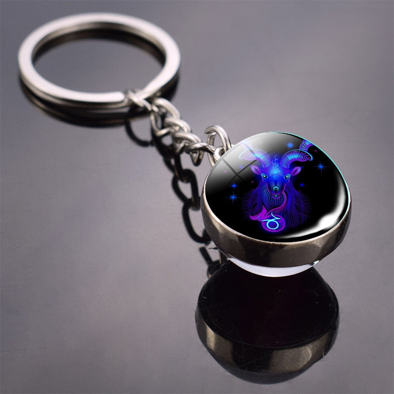 Zodiac Sign Keychain