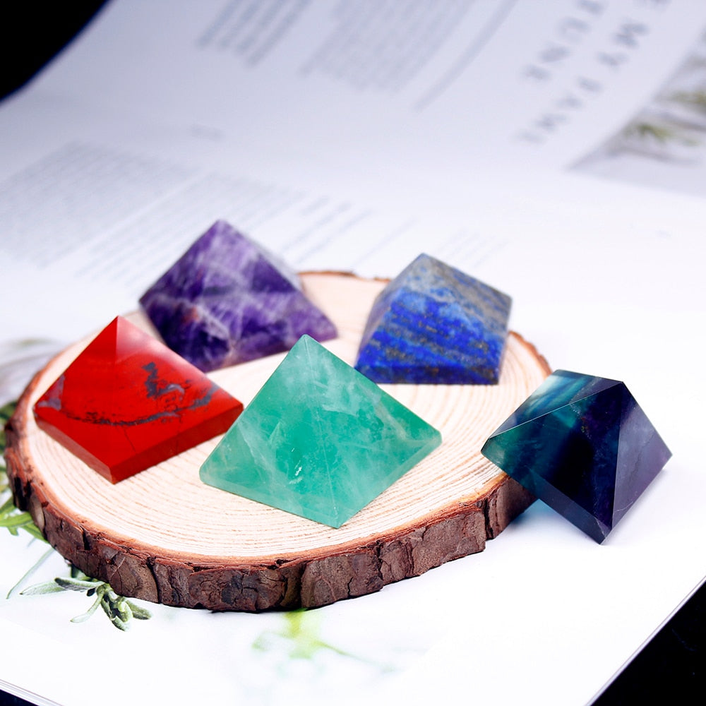 Crystal Pyramid Quartz Healing Stone