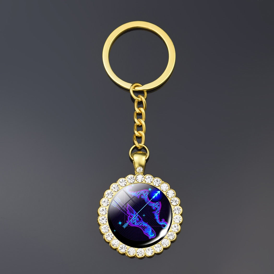 Zodiac Sign Keychain