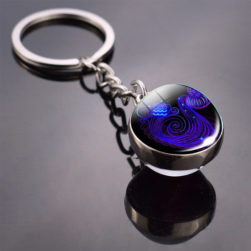 Zodiac Sign Keychain