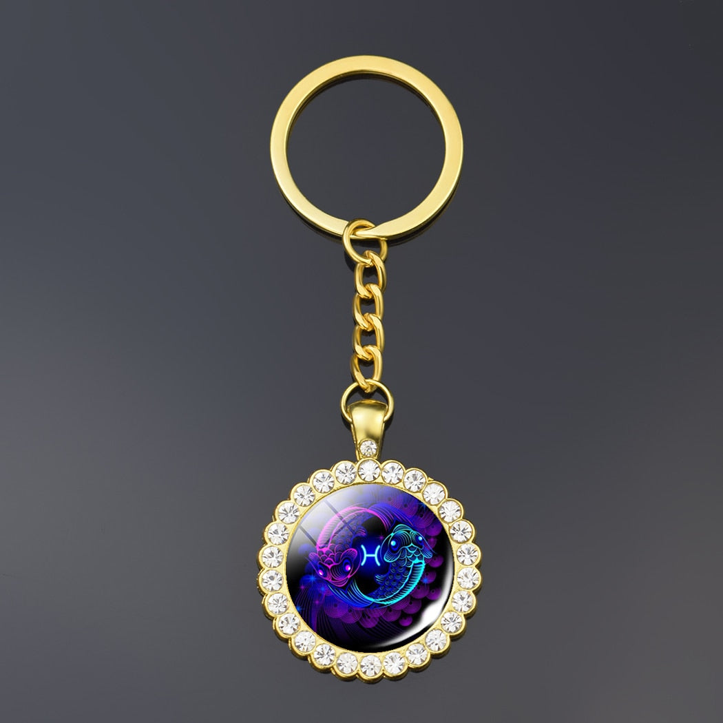 Zodiac Sign Keychain