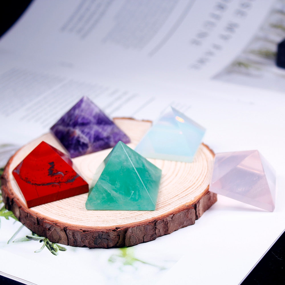 Crystal Pyramid Quartz Healing Stone