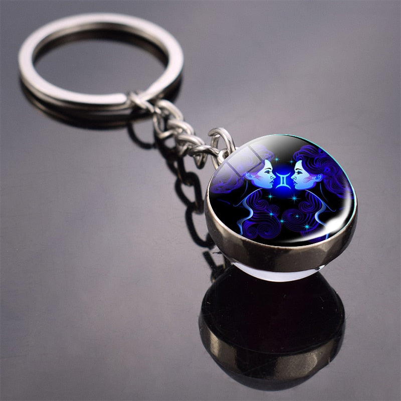 Zodiac Sign Keychain