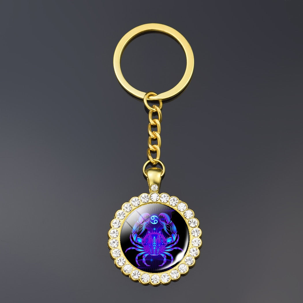 Zodiac Sign Keychain