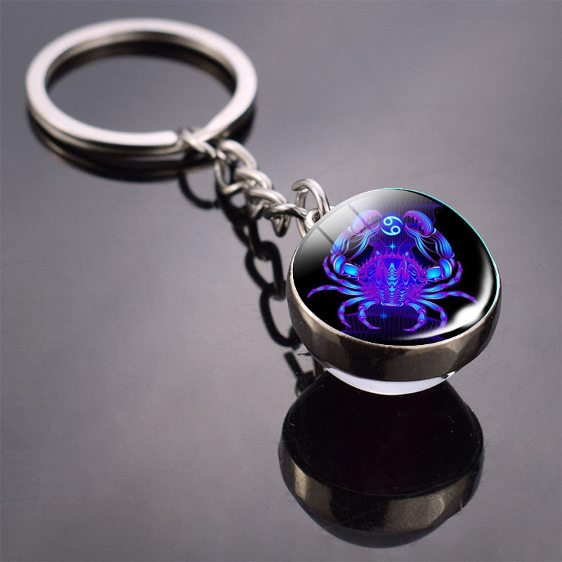 Zodiac Sign Keychain