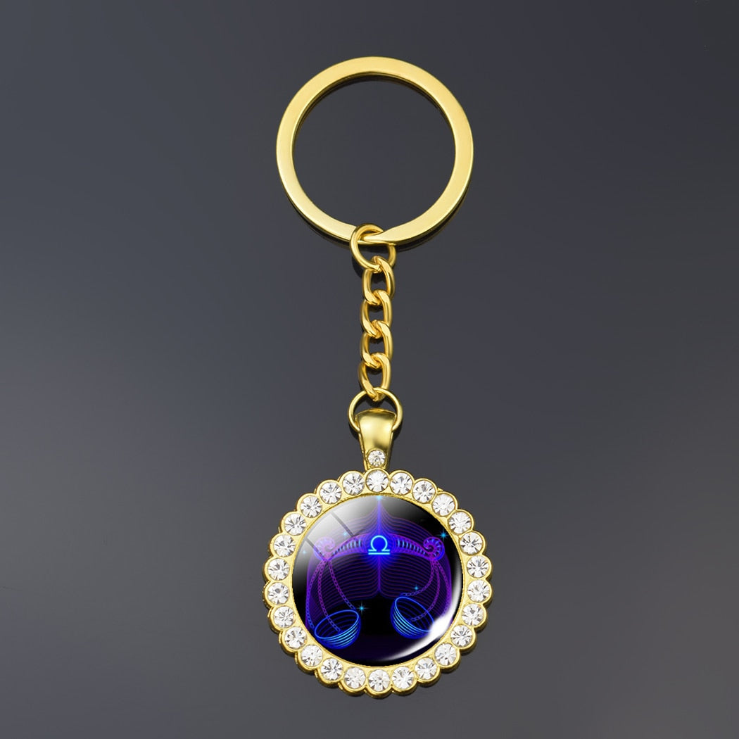 Zodiac Sign Keychain