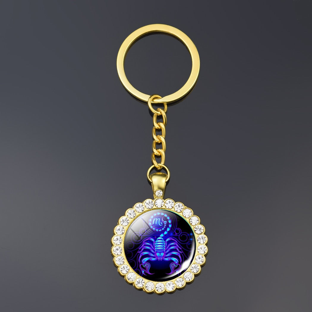 Zodiac Sign Keychain