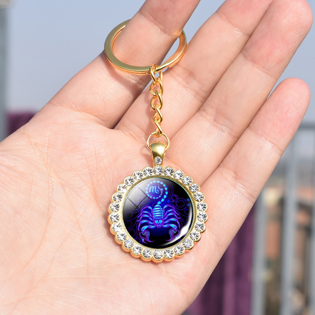 Zodiac Sign Keychain