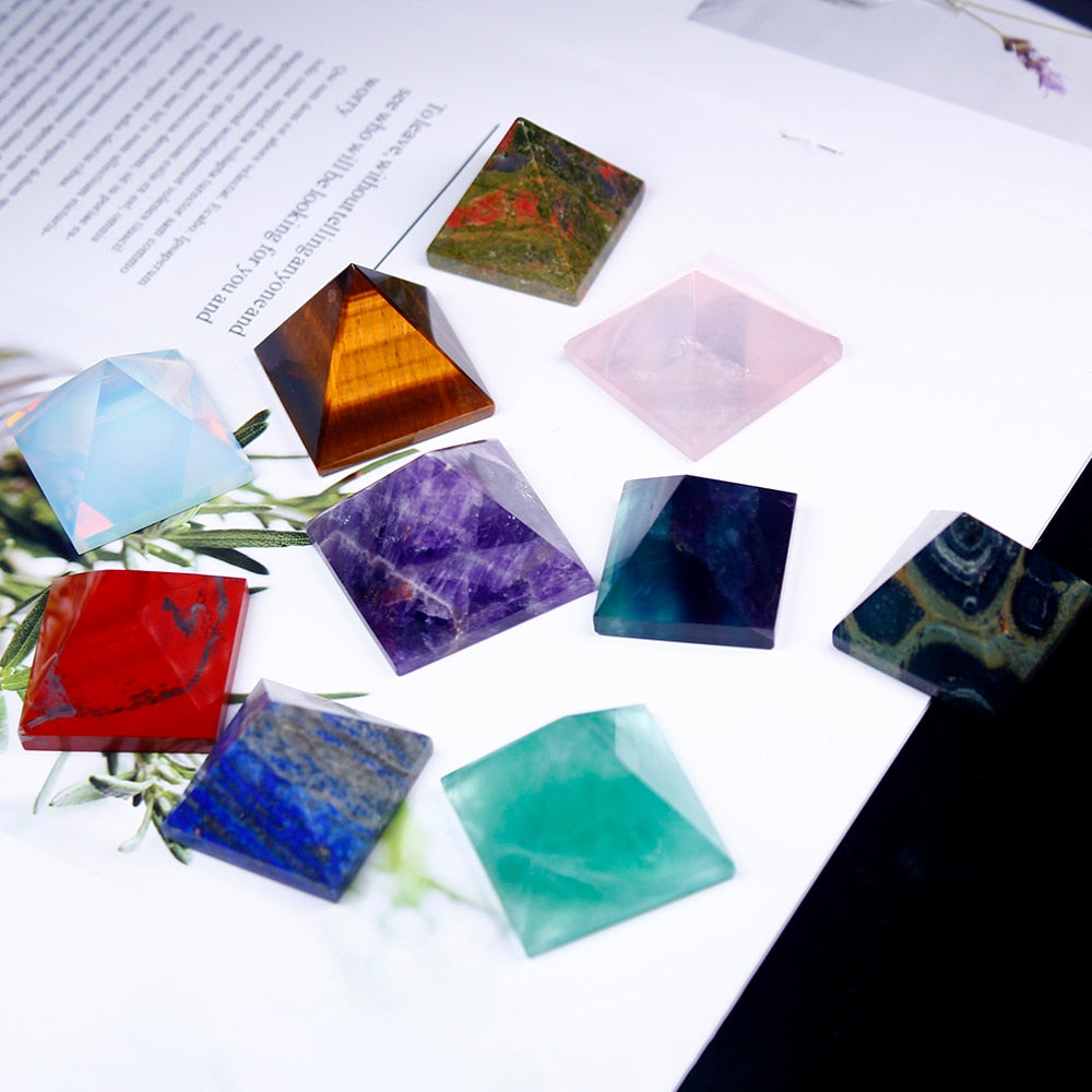 Crystal Pyramid Quartz Healing Stone