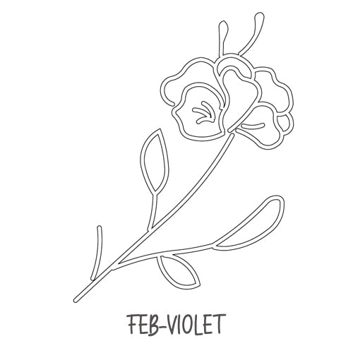 Birth Flower Pendant Necklace