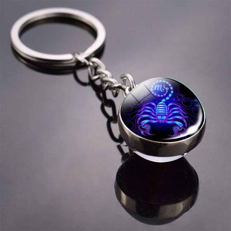 Zodiac Sign Keychain