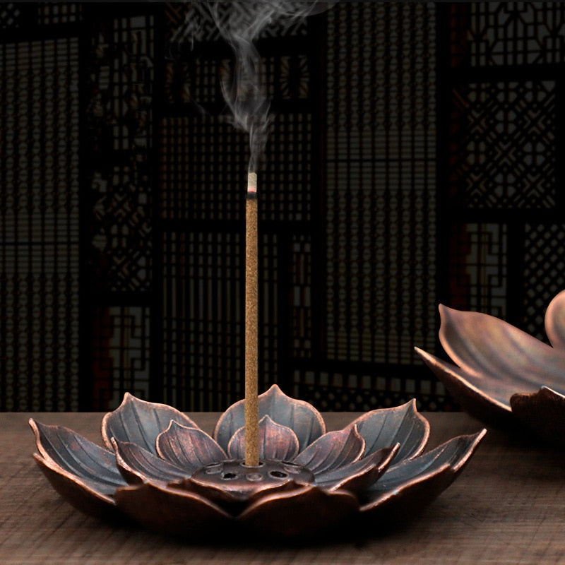 Lotus Incense Burner Stick Holder